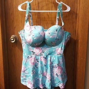 Torrid flora swim dress